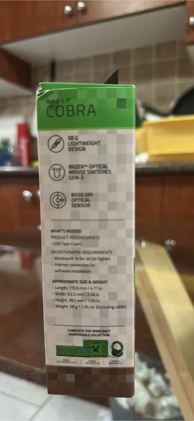 New Razer Cobra Minecraft Edition Gaming Mouse image indicator(2)