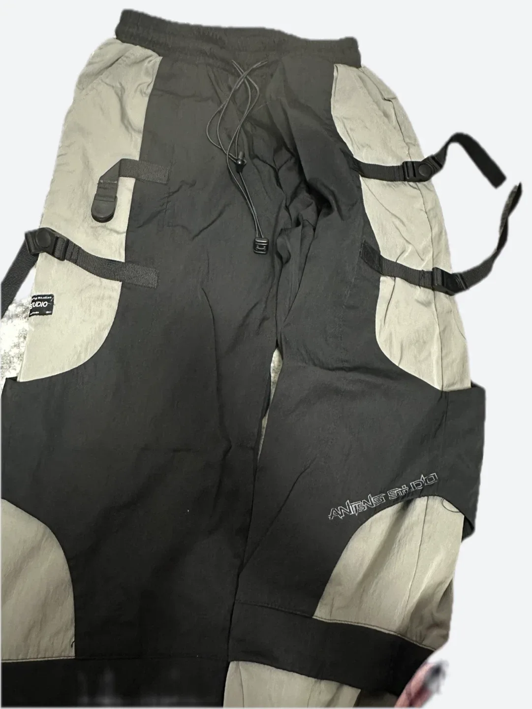 Black /grey street style pants image indicator(2)