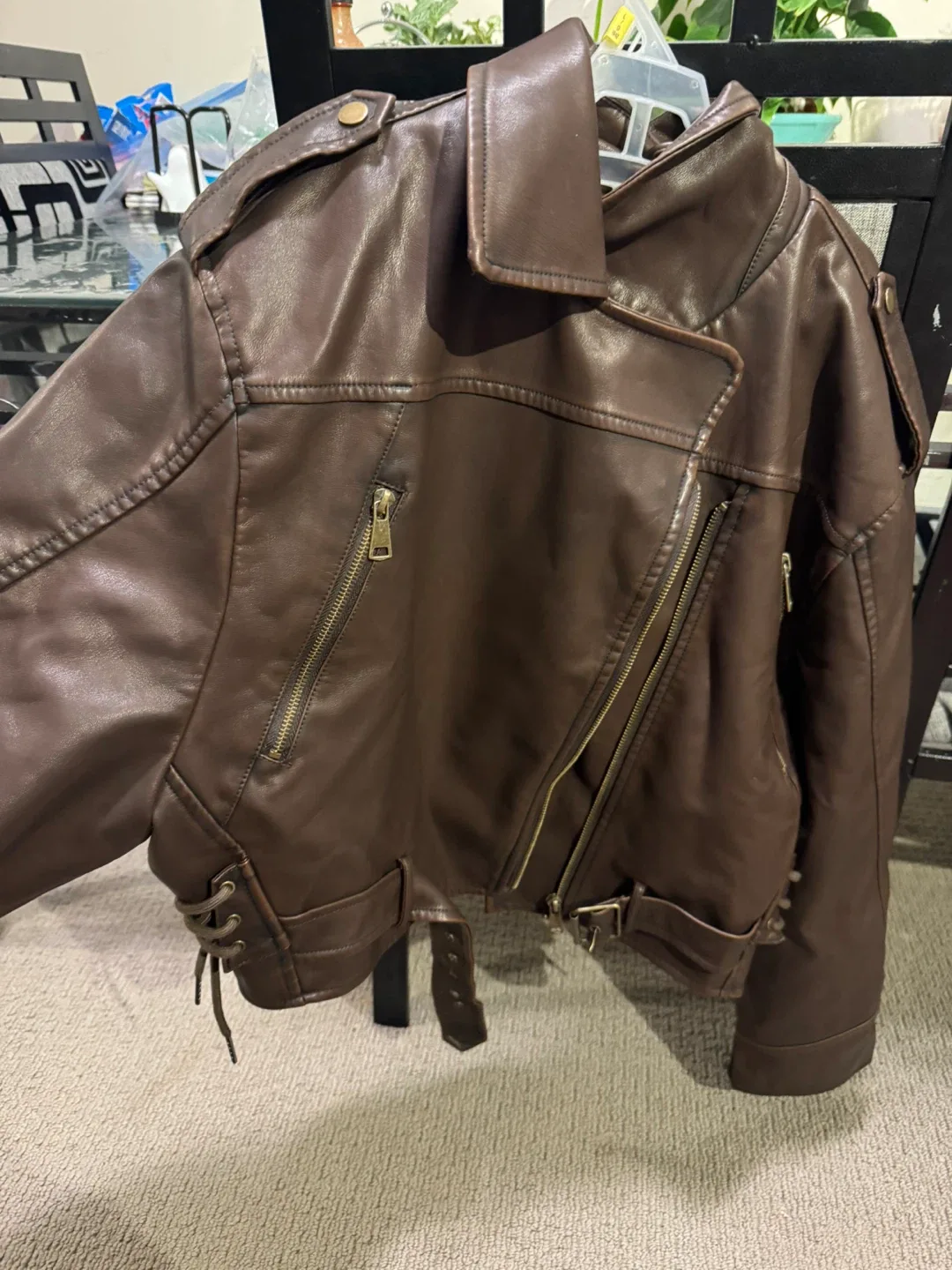 Brown  Leather Jacket image indicator(2)