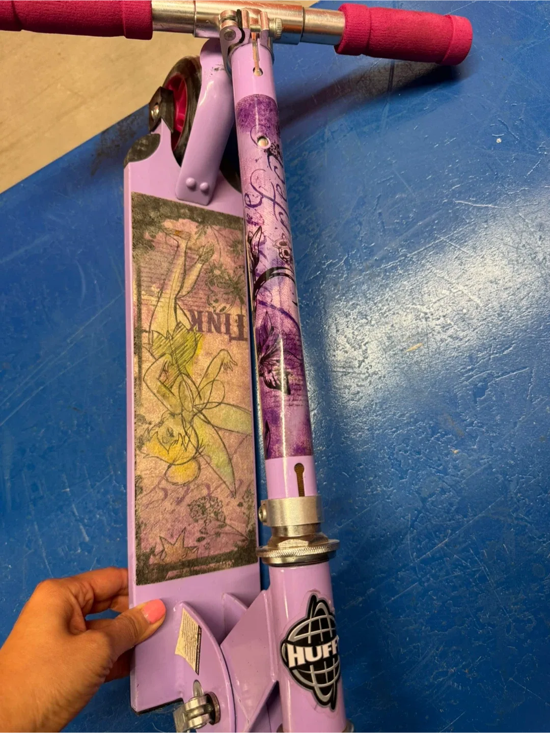 Huffy Tinkerbell Purple Scooter thumbnail