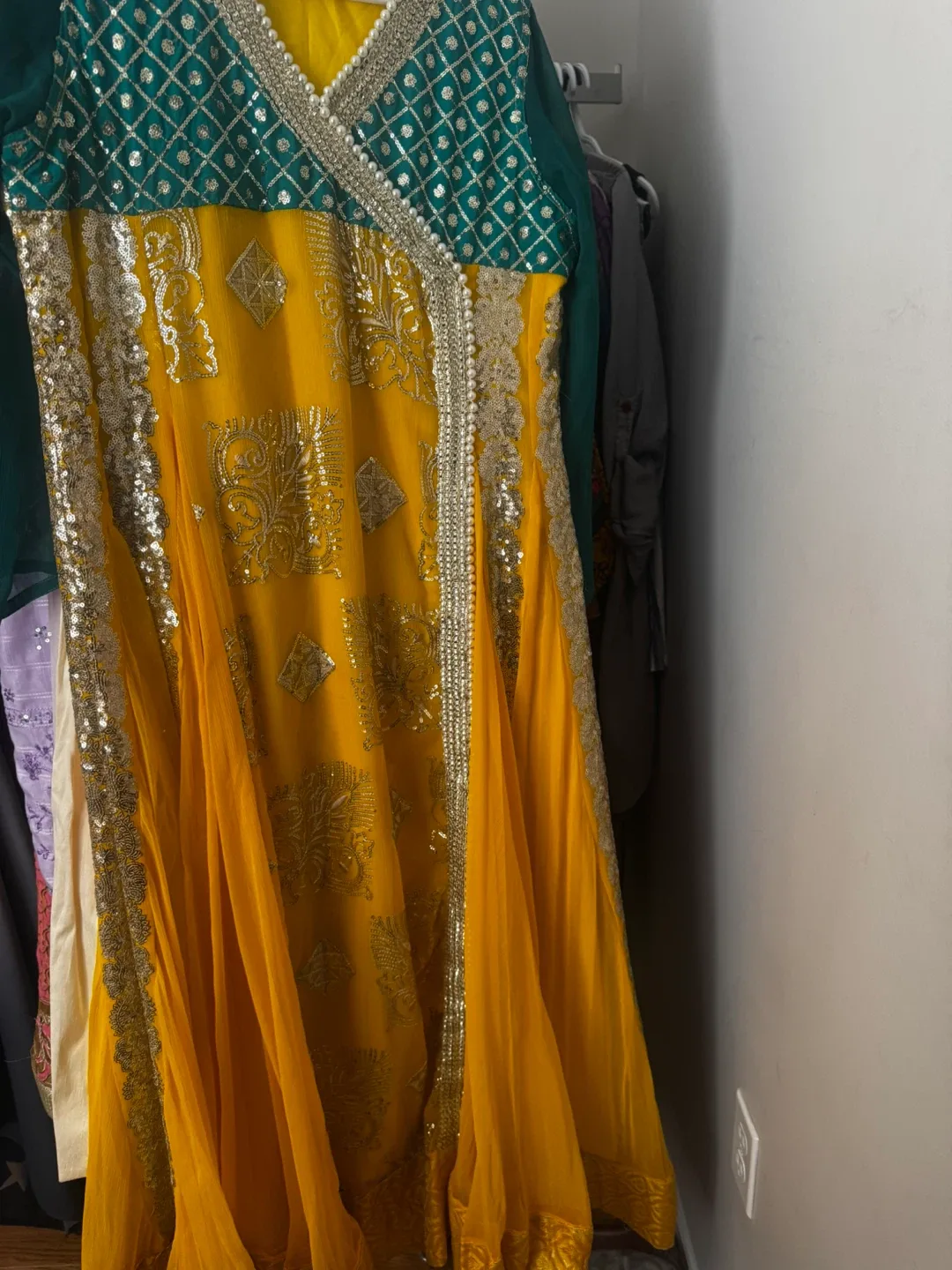 Floral Embroidered Indian Salwar Kameez image indicator(2)