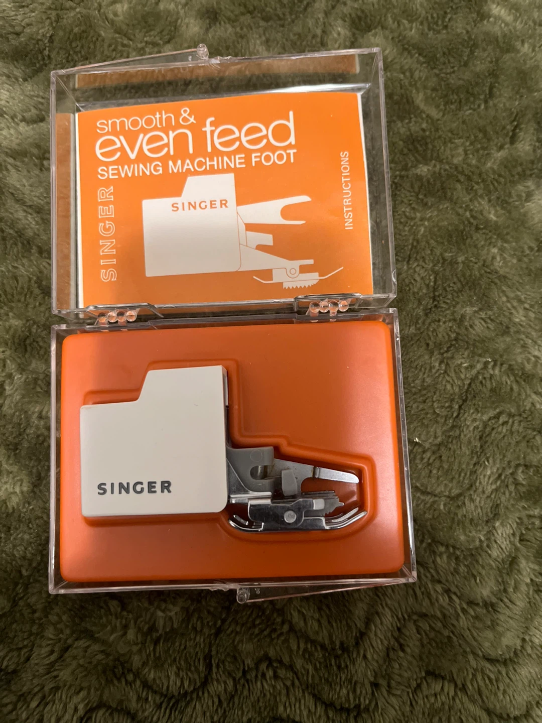 Singer Smooth & Even Feed Sewing Machine Foot