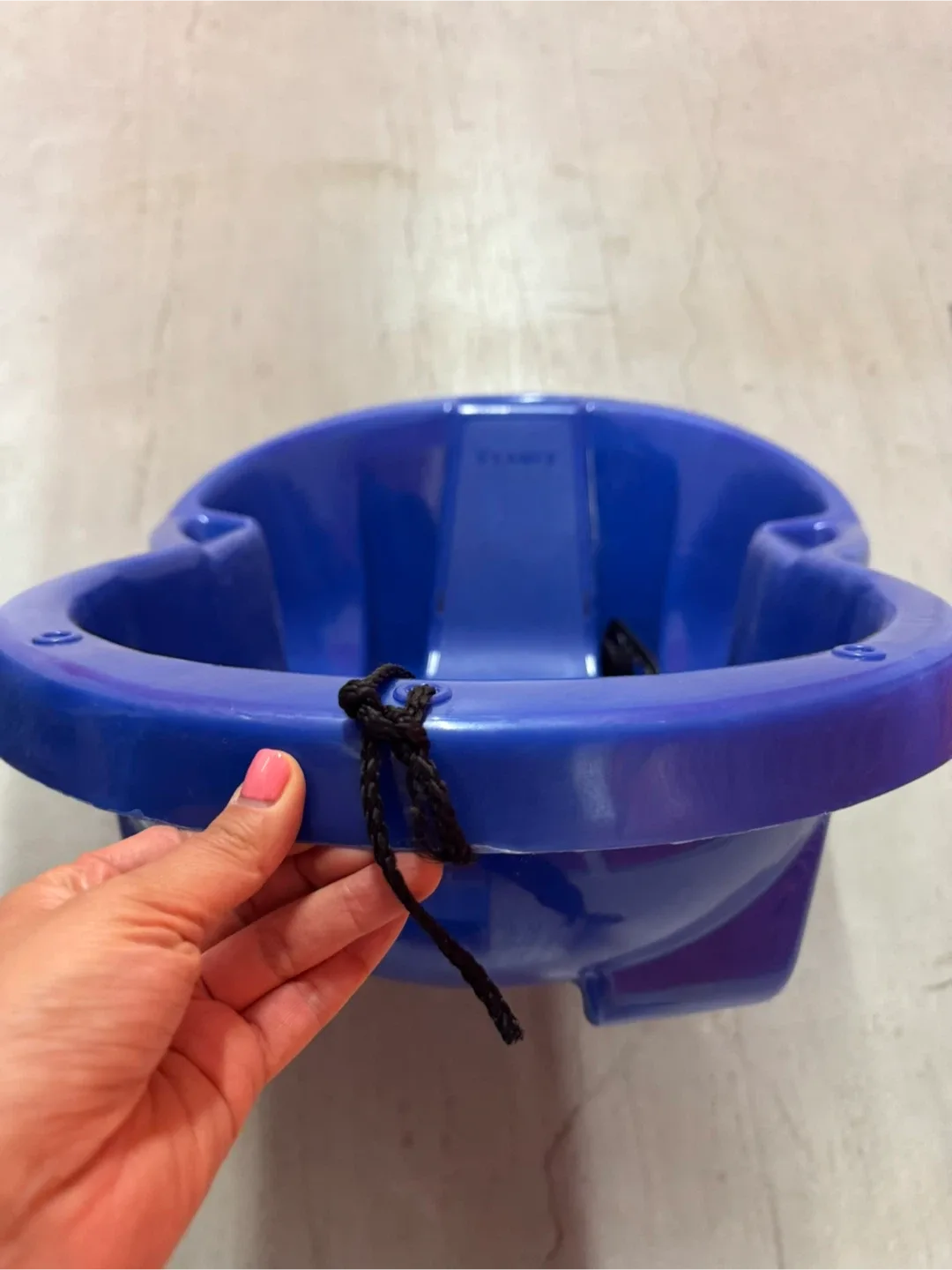 Blue Plastic Toboggan Sled image indicator(3)