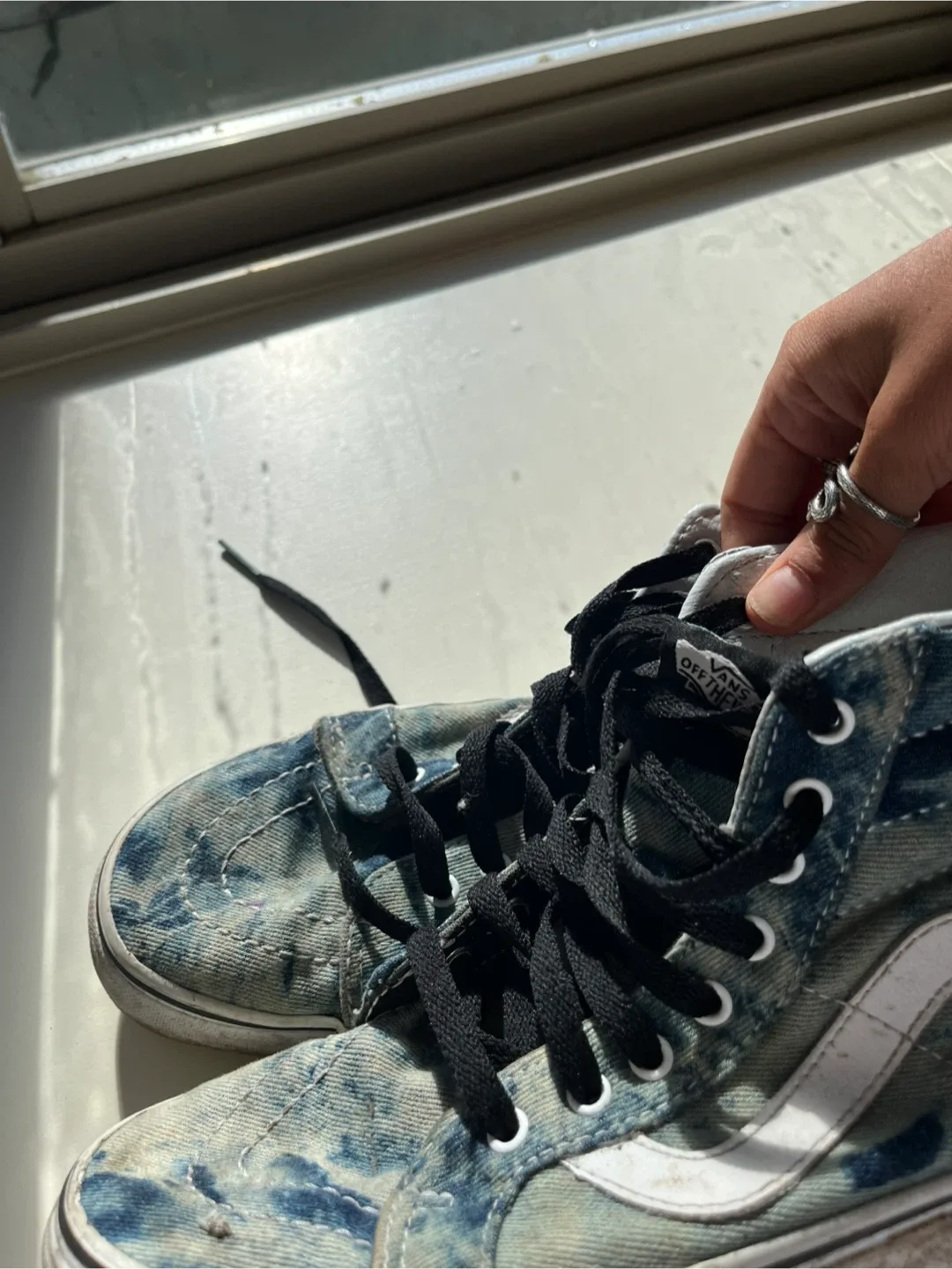 Vans High-Top Sneakers, Blue Denim thumbnail