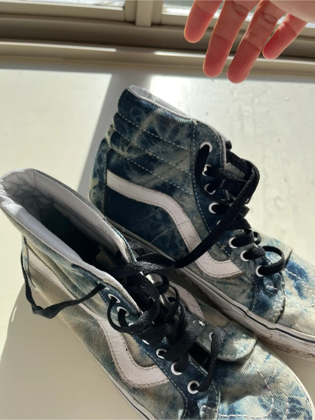 Vans High-Top Sneakers, Blue Denim image indicator(2)