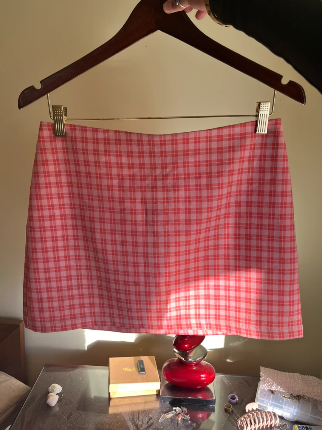 Make an offer: urban outfitters Pink retro Plaid Mini Skirt - photo 2