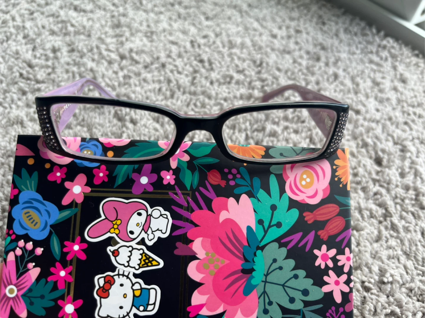 Prada Eyeglasses Black with Rhinestones - photo 3