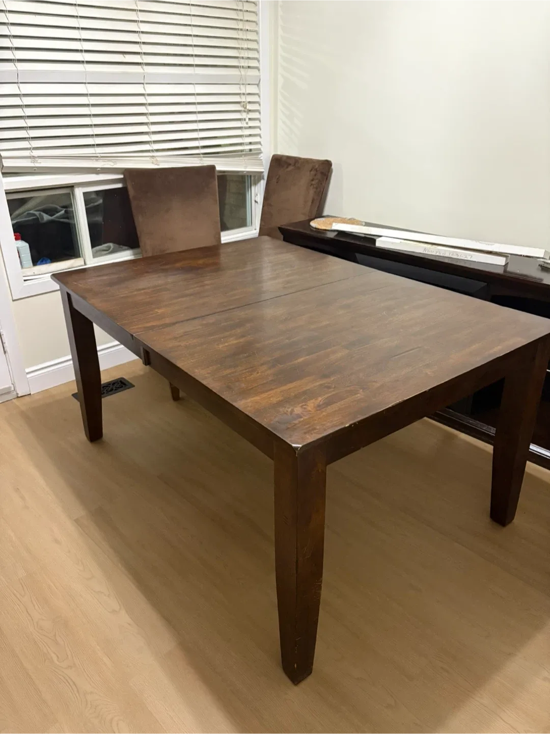 Wooden Dining Table with Chairs image indicator(2)