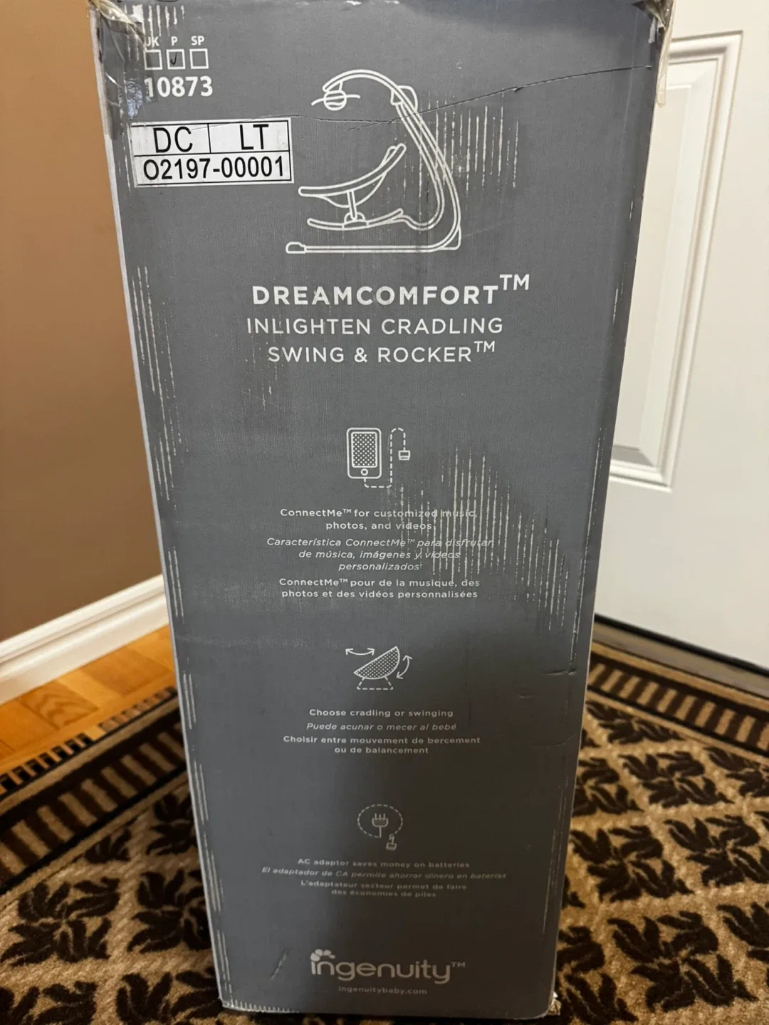 Ingenuity DreamComfort Inlighten Cradling Swing & Rocker image indicator(3)