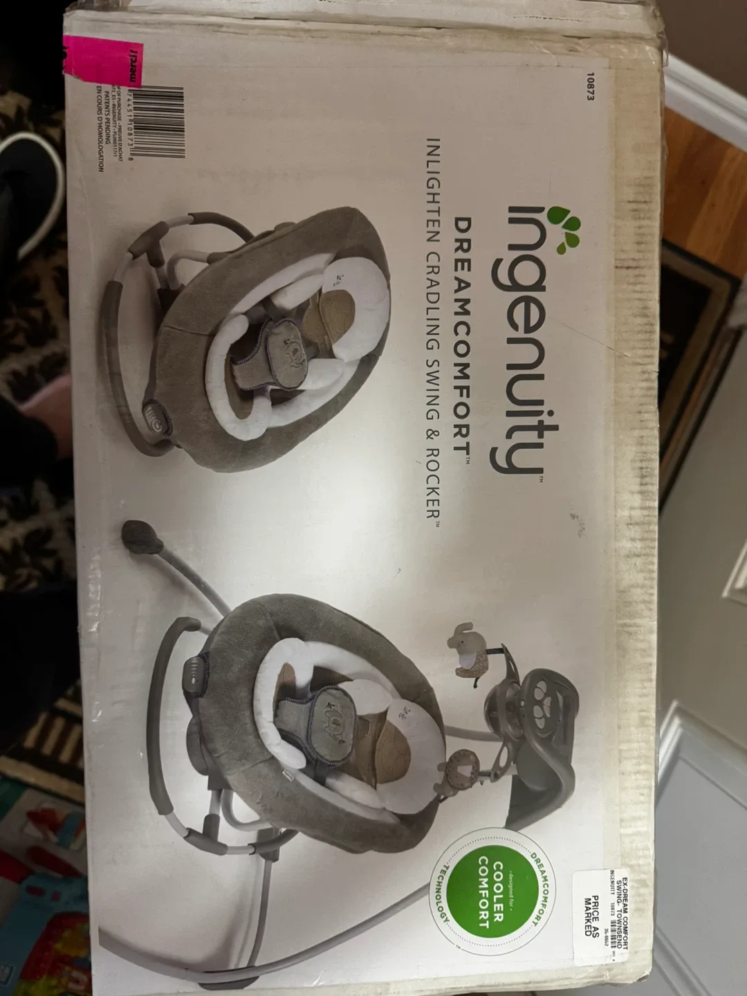 Ingenuity DreamComfort Inlighten Cradling Swing & Rocker image indicator(2)