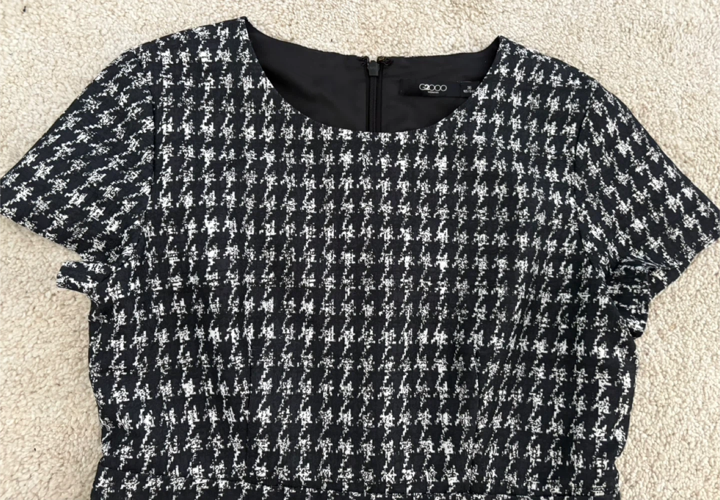 Black & White Houndstooth Dress - Size 6 - photo 2