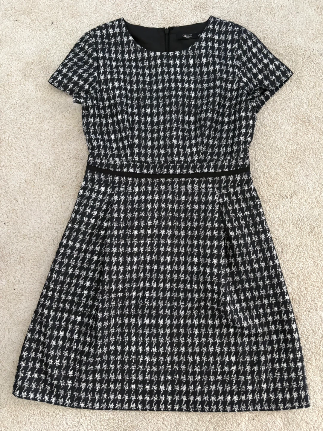 Black & White Houndstooth Dress - Size 6