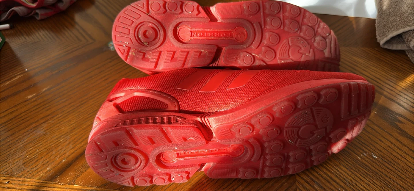 Adidas ZX Flux Red Shoes, US Size 10 - photo 2