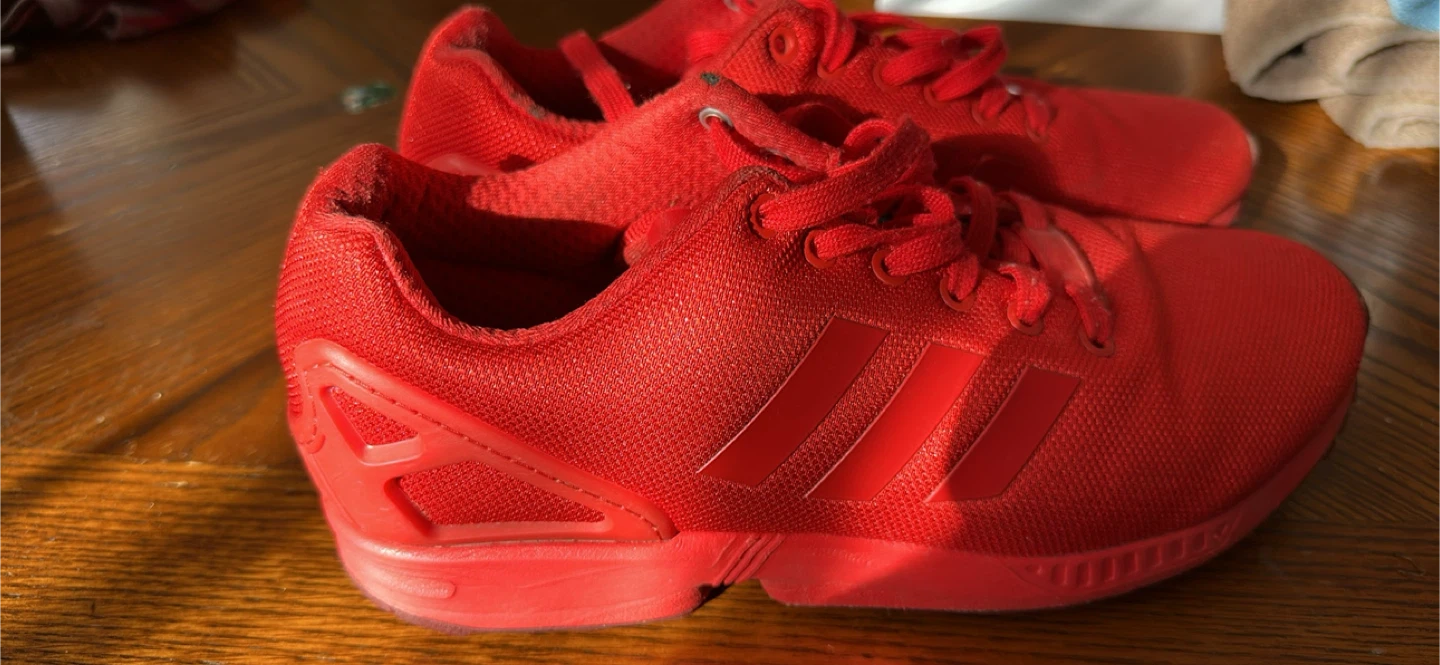 Adidas ZX Flux Red Shoes, US Size 10 - photo 3