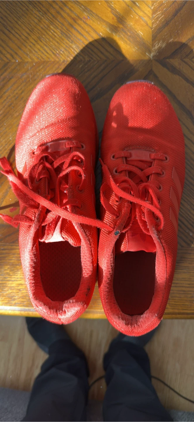 Adidas ZX Flux Red Shoes, US Size 10