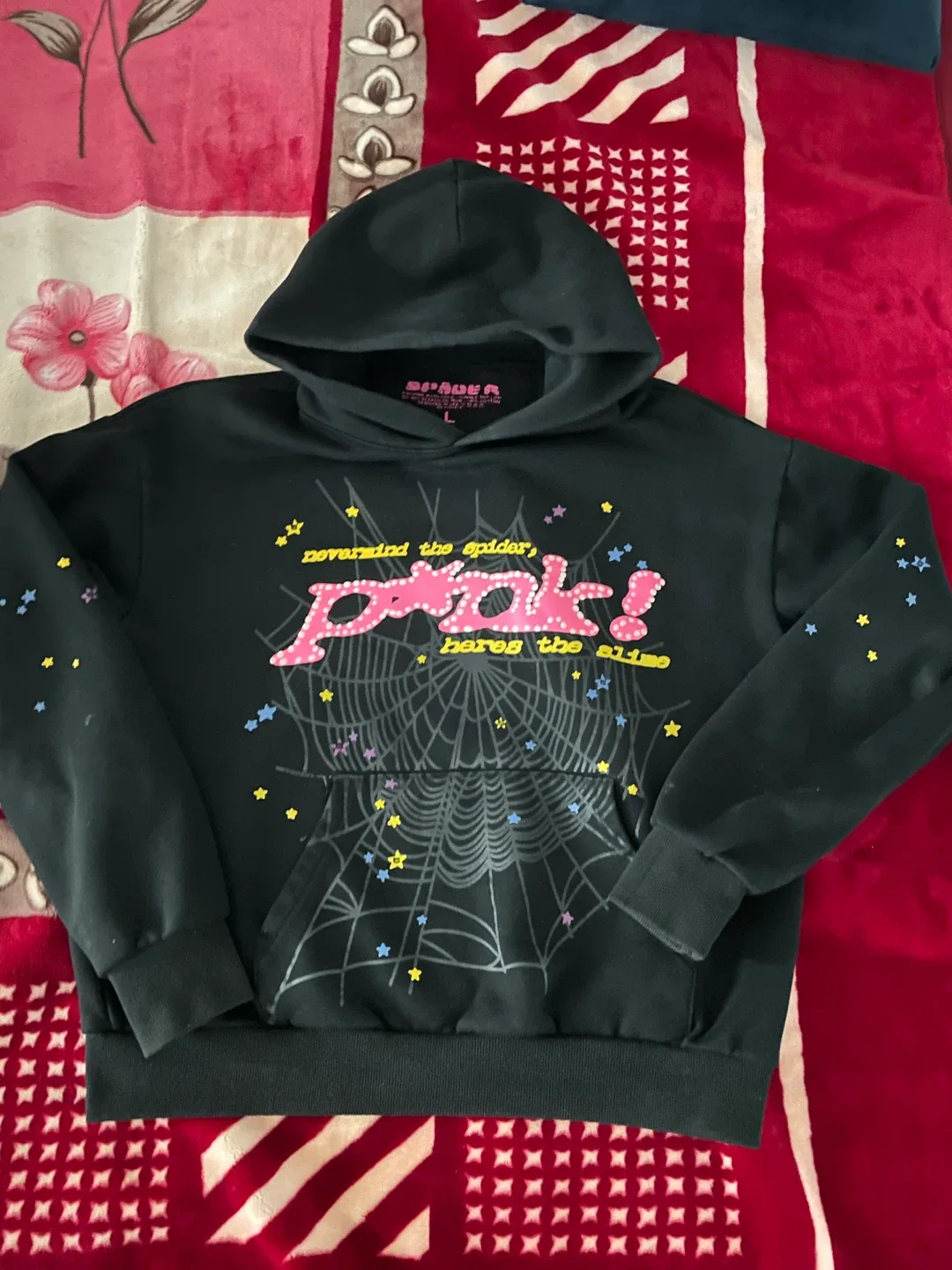 Sp5der Black Hoodie - Size L image indicator(2)