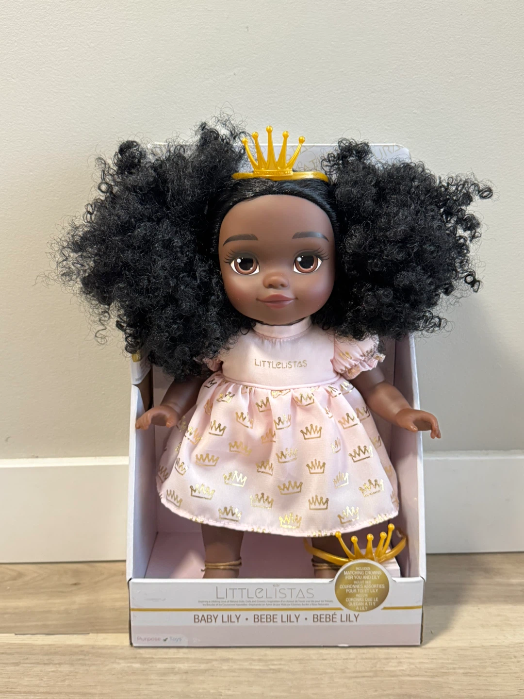 14inch LittleListas Baby Lily Doll - Includes Matching Crowns!