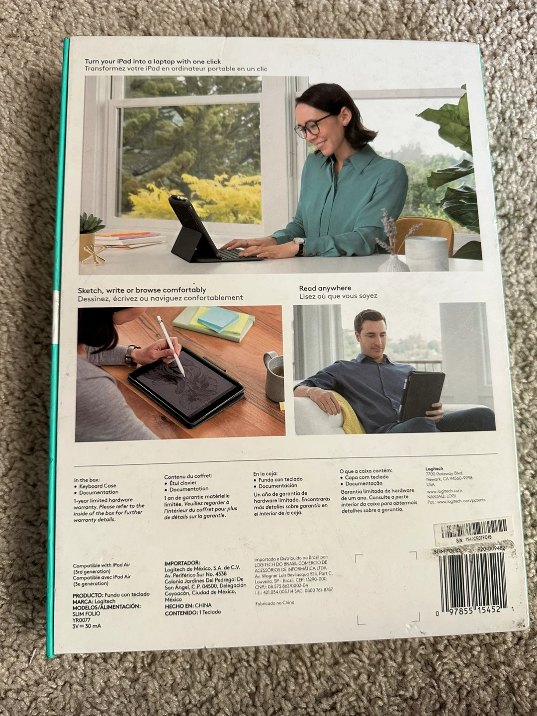Logitech Slim Folio iPad Air (3rd Gen) Keyboard Case - photo 2