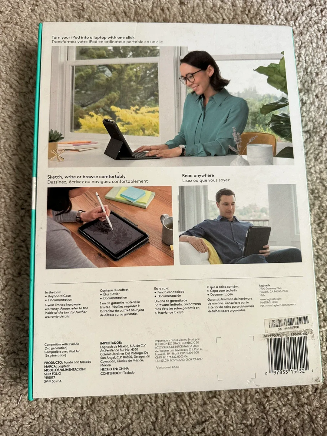 Logitech Slim Folio iPad Air (3rd Gen) Keyboard Case image indicator(2)