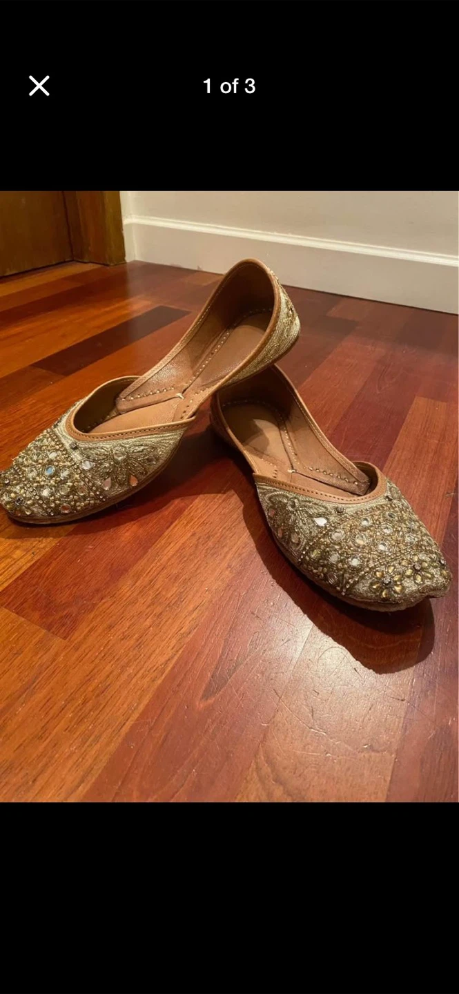 Ladies' Embellished jutti Shoes - Size 9 - photo 3