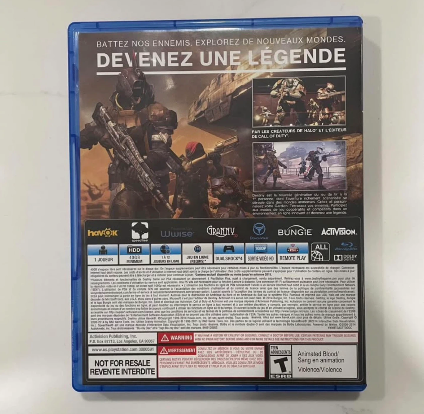 Destiny PS4 Game - photo 2