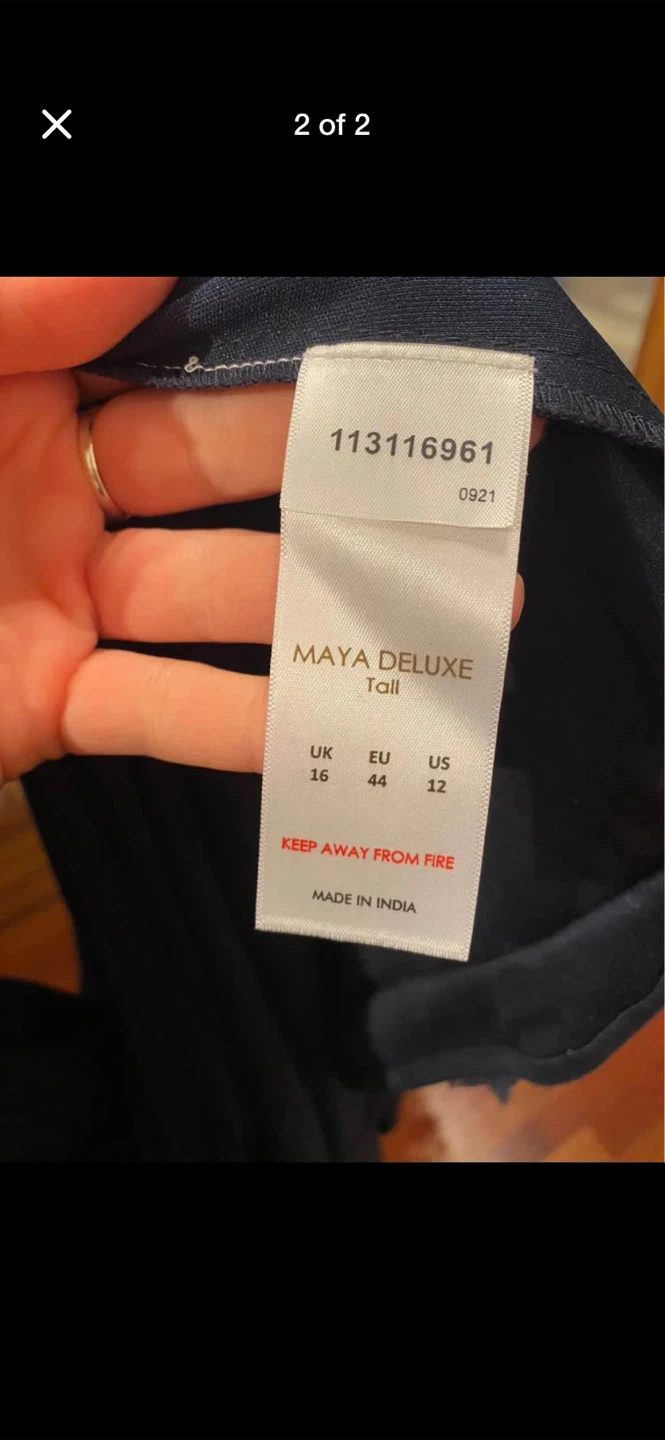 Maya Deluxe Tall Sequin Bodice Maxi Dress - Size 12 - photo 2