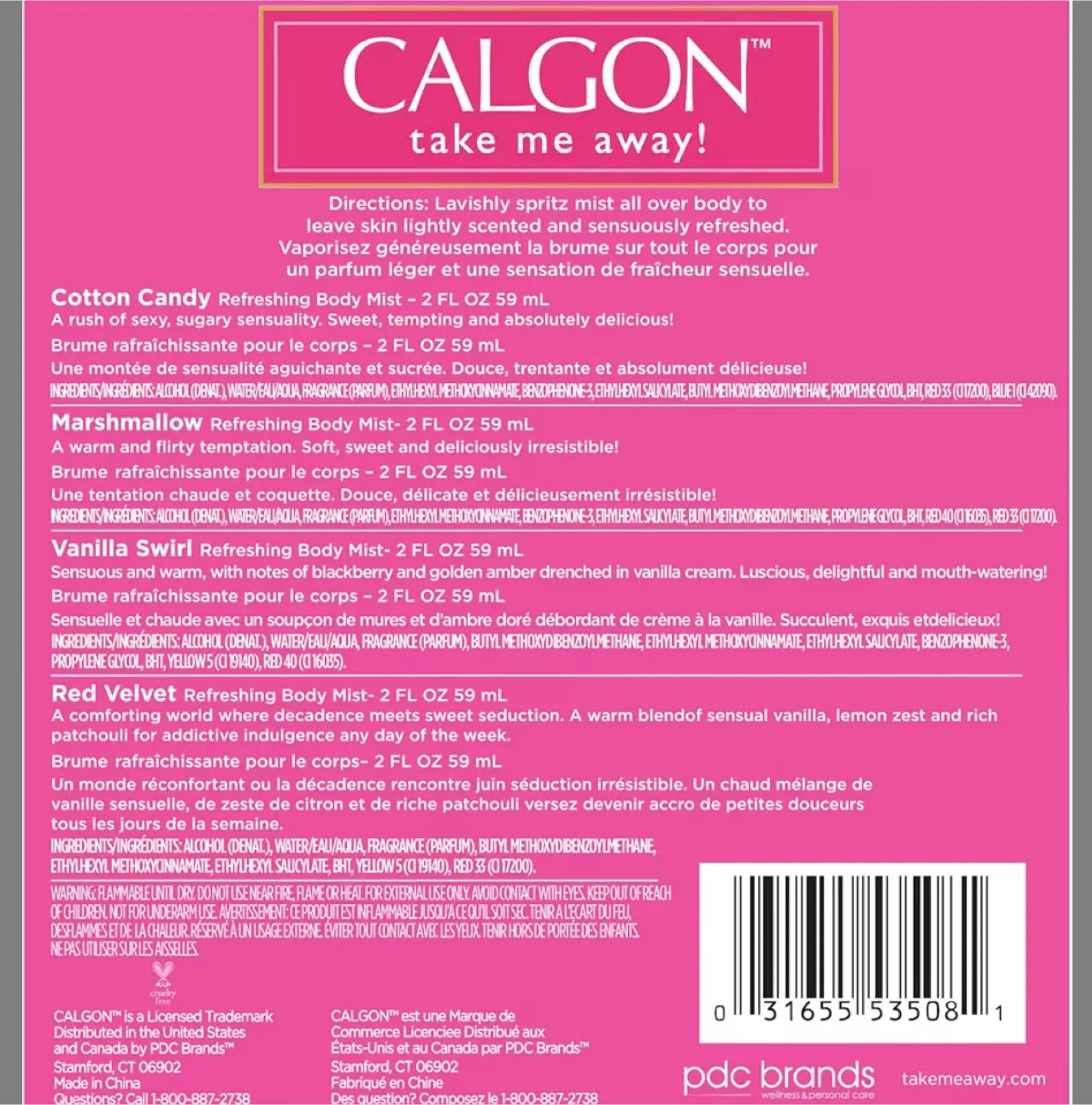Calgon Take Me Away! Sweet Confections Body Mist Set image indicator(3)