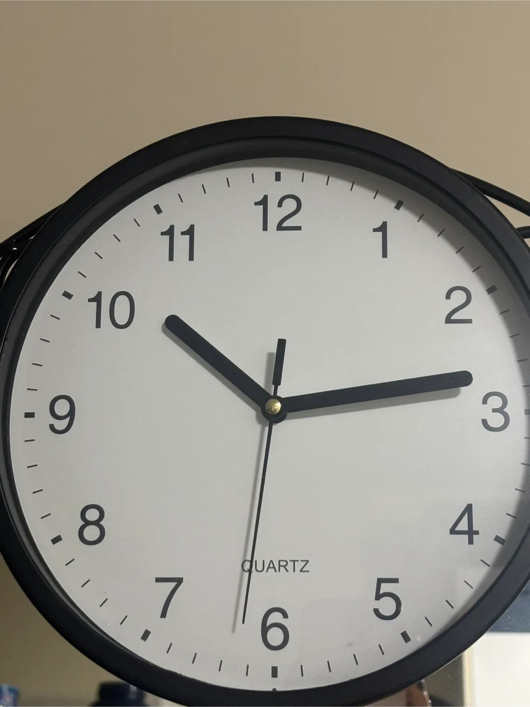 Quartz Wall Clock - Black Frame thumbnail