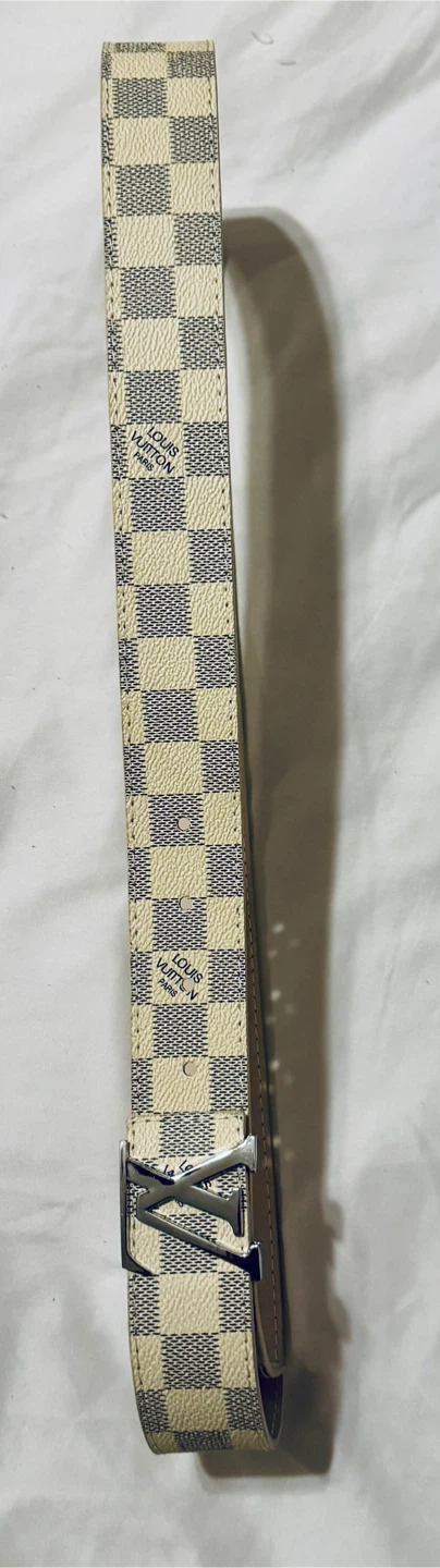 LV Initials Reversible 48/120 Belt Damier Azur/Leather - photo 4