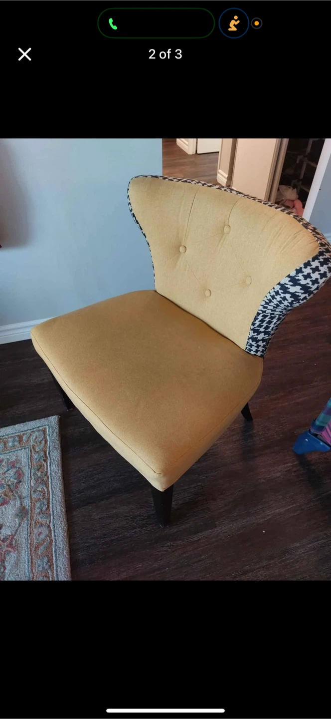 Yellow Accent Chair - photo 2