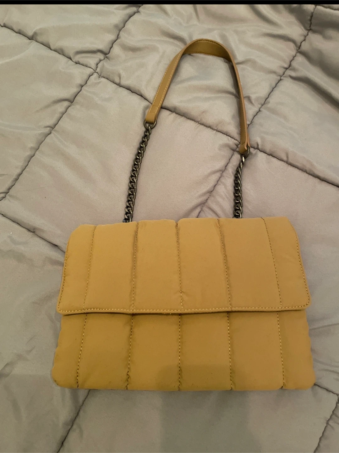 Zara Padded Chain Strap Shoulder Bag