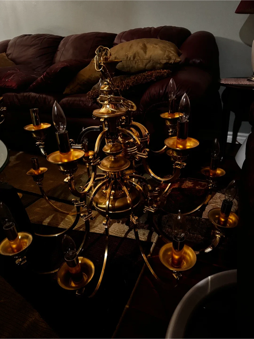 Gold Chandelier Lighting Fixture image indicator(4)