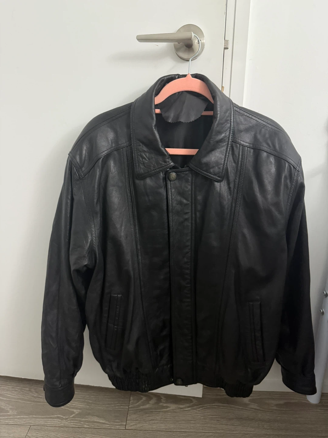 Vintage lambskin leather jacket