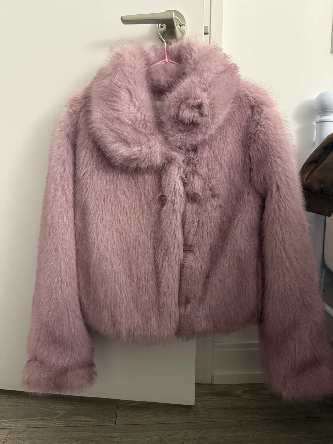 Faux Fur Jacket - Pink