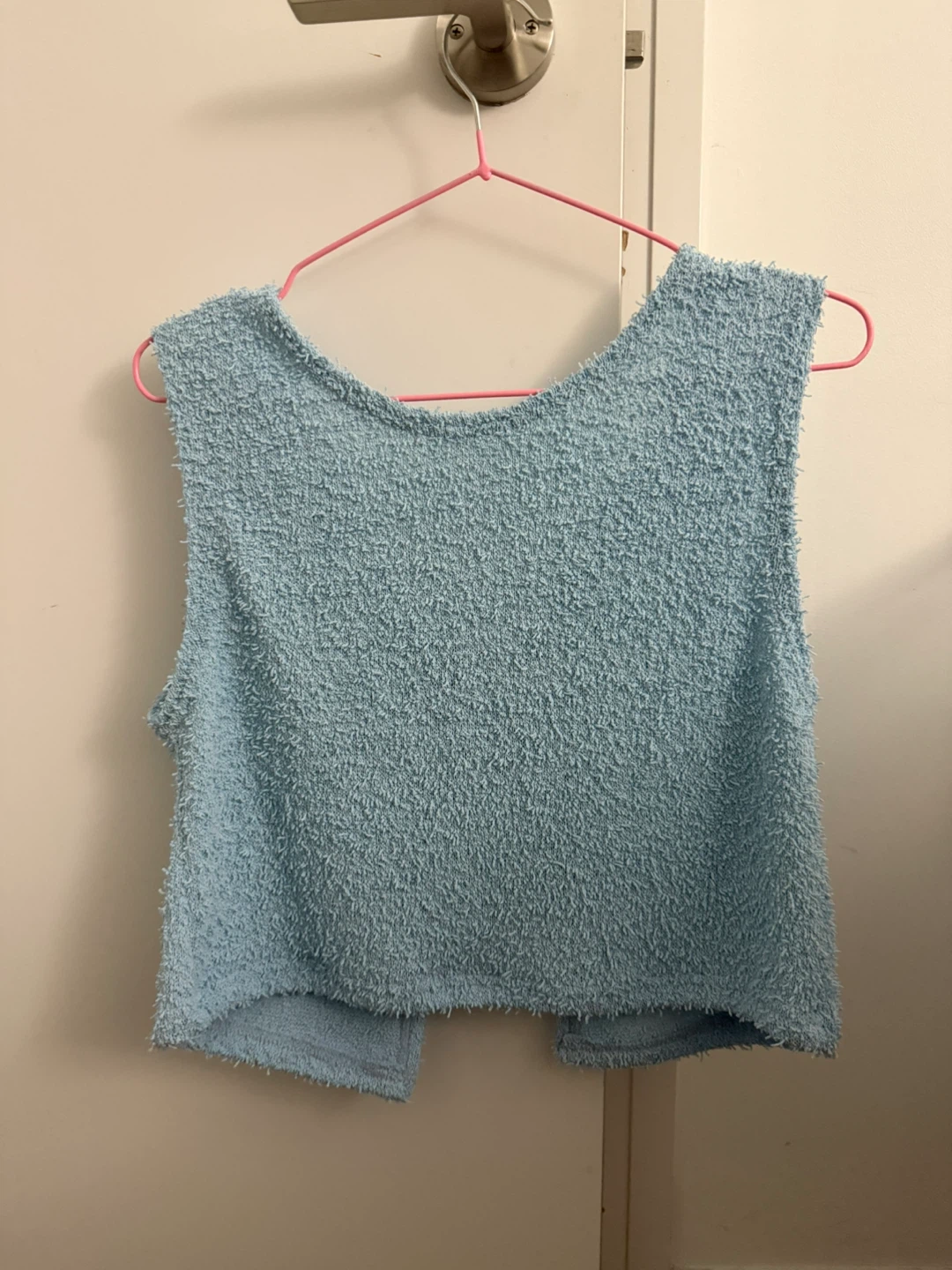 Blue knit vest - photo 2