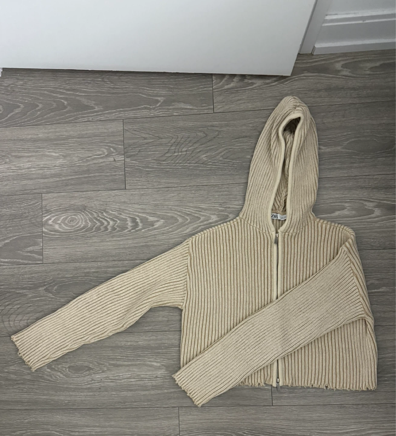 Zara Knit Zip Up Hoodie - photo 2