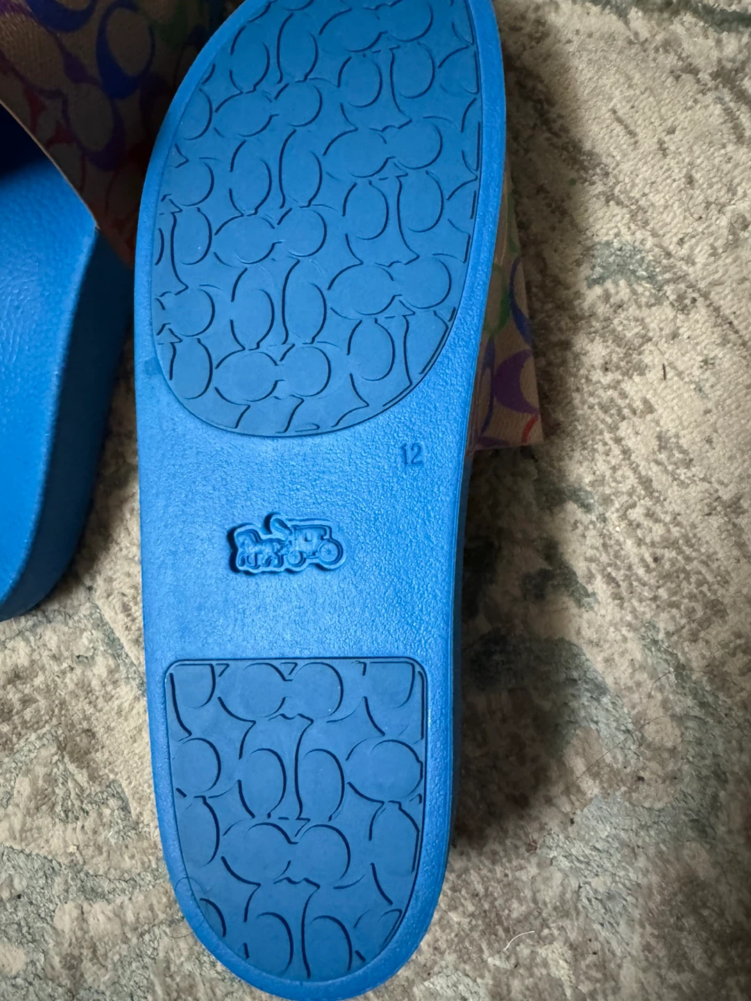 Coach Blue Slides Size 12 - photo 2
