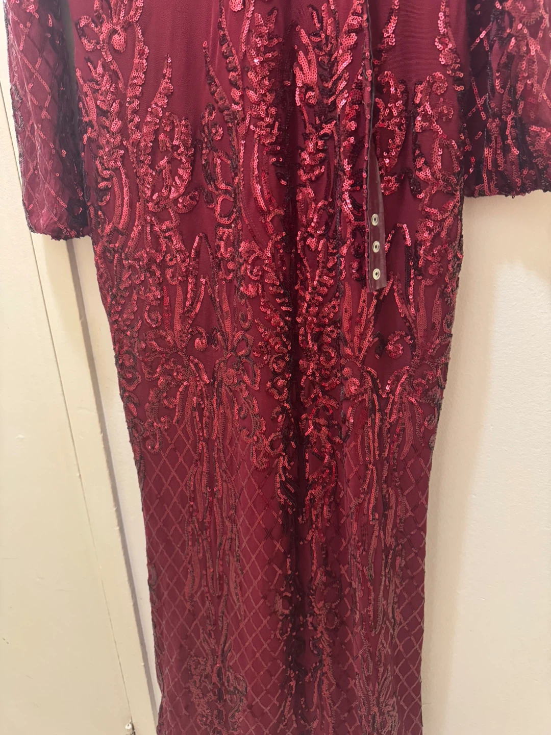 Burgundy Sequin Dress size xl - photo 2
