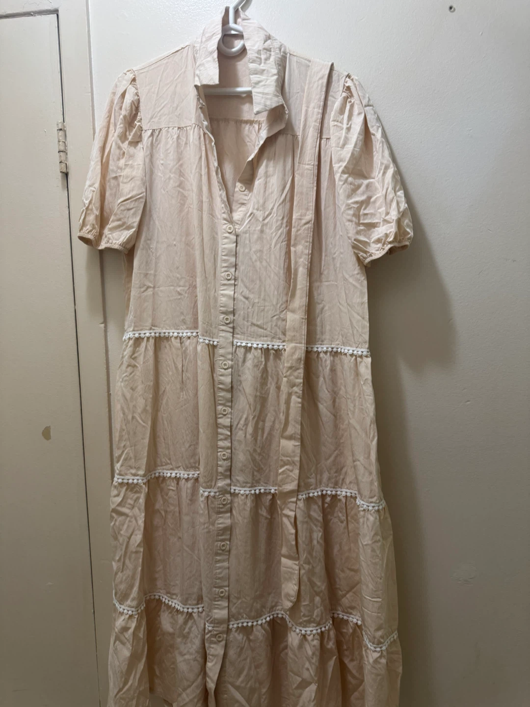Off white Tiered Dress size xxl
