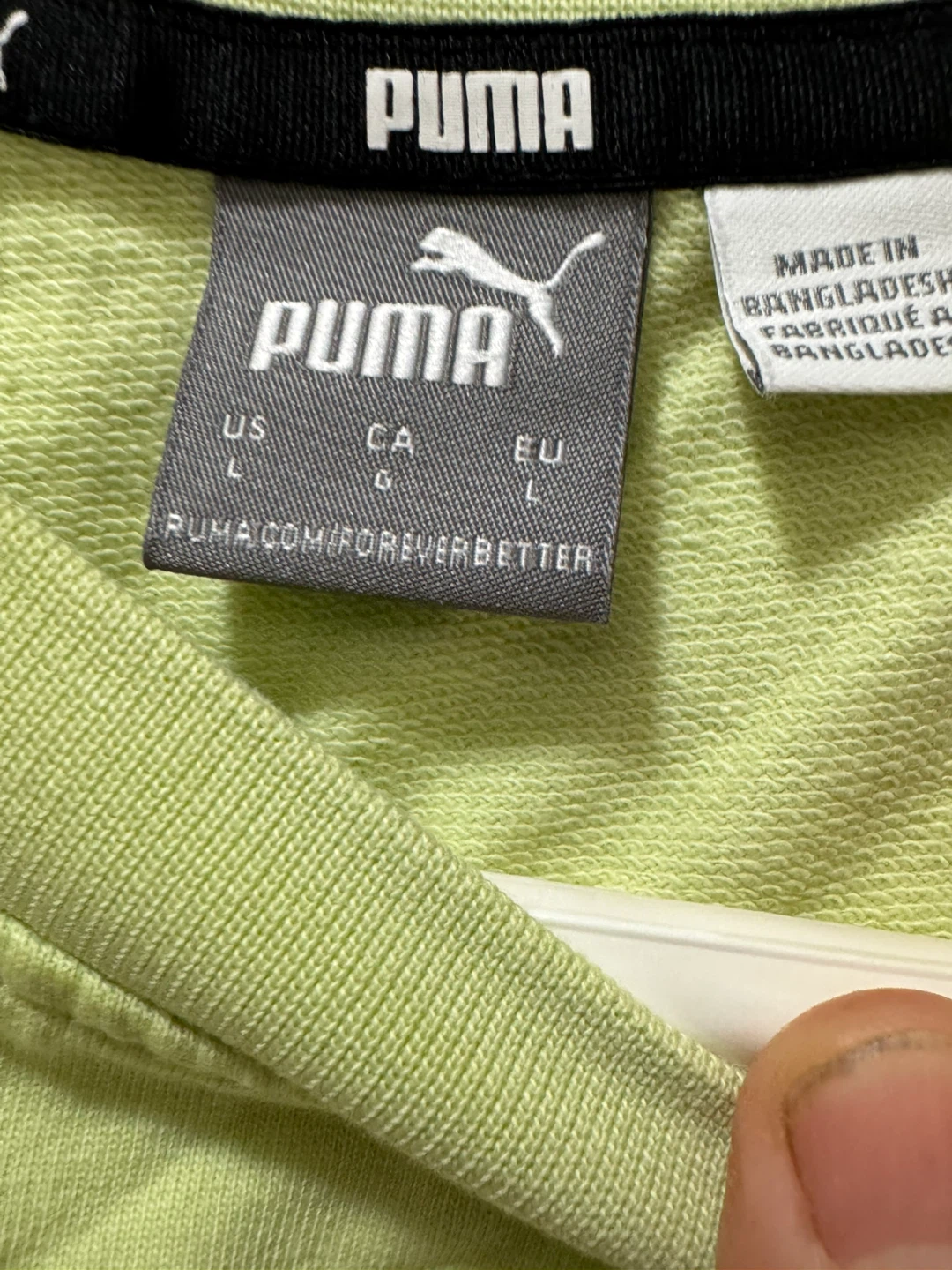Puma Light Green T-Shirt Dress - Size L - photo 3