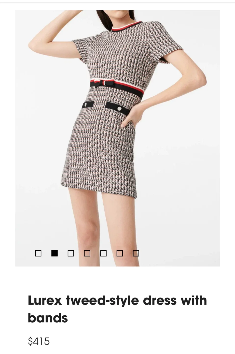 Maje Multicolor Tweed Dress - Size 36 image indicator(2)