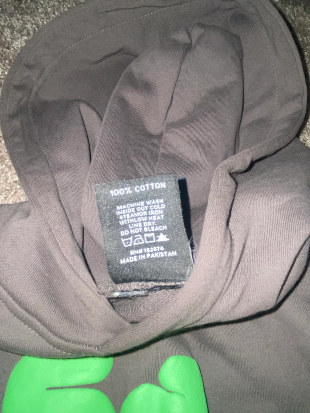 Sp5der Hoodie - grey and green Size M image indicator(5)