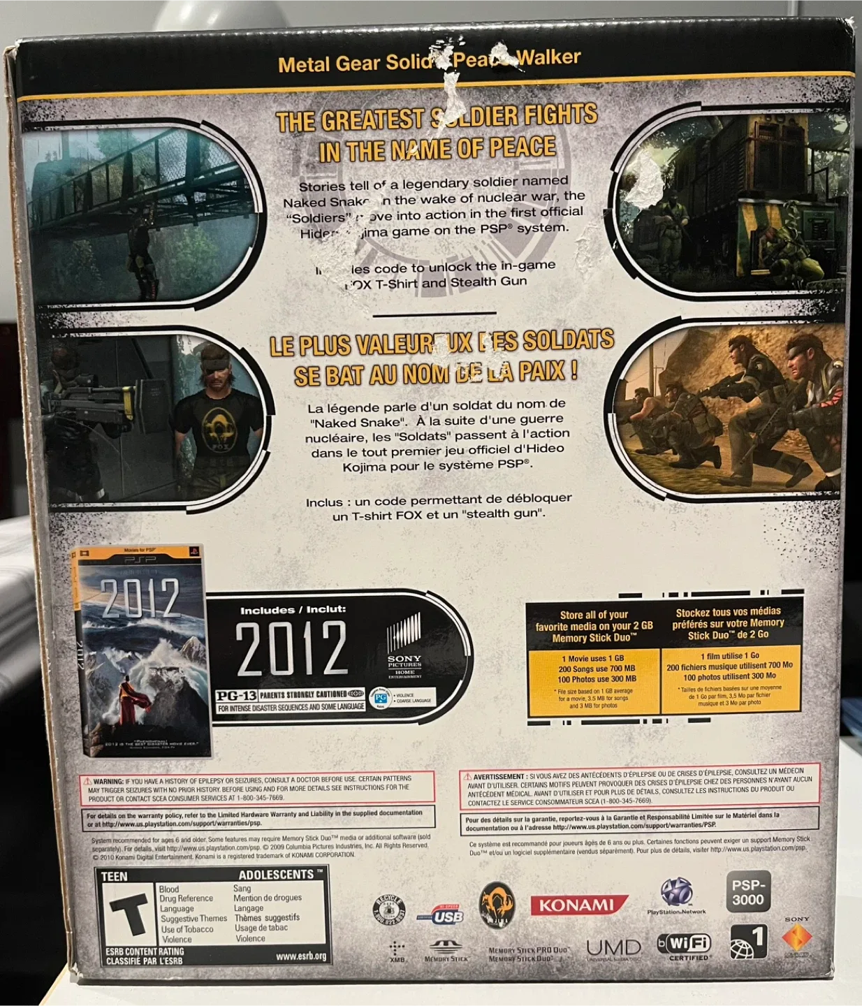 PSP 3001 Metal Gear solid Limited Edition + Games image indicator(2)