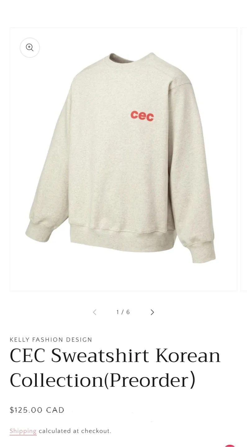 (Retail $141)Korean CEC Crewneck Sweatshirt - Size Large image indicator(8)