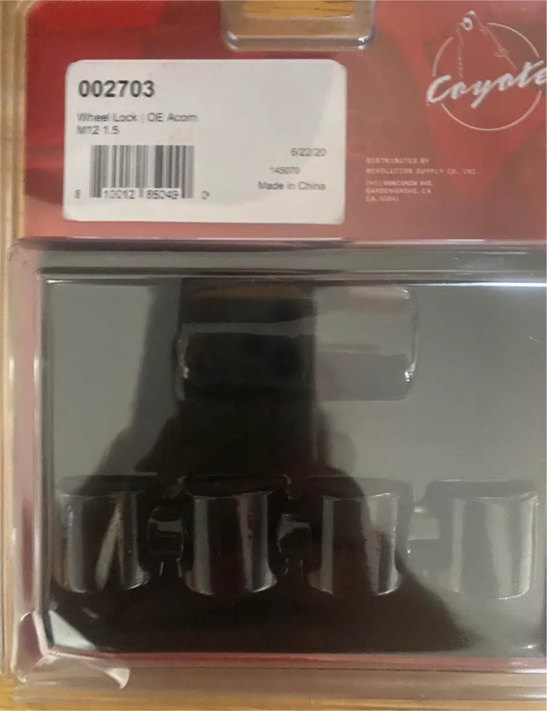 New Coyote Premium Wheel Locks - OE Acorn M12 1.5 - photo 2
