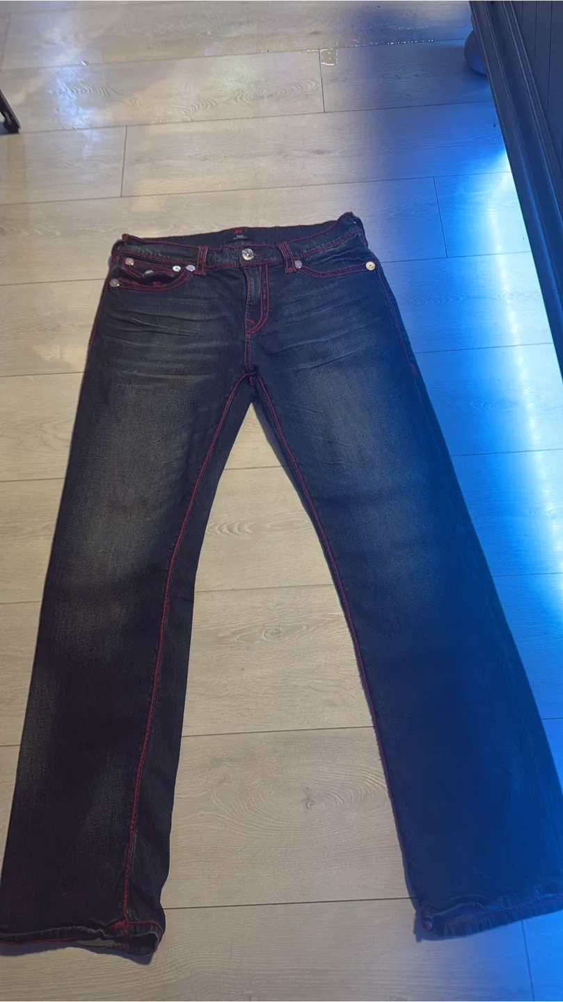 True Religion Ricky Relaxed Straight Jeans image indicator(2)