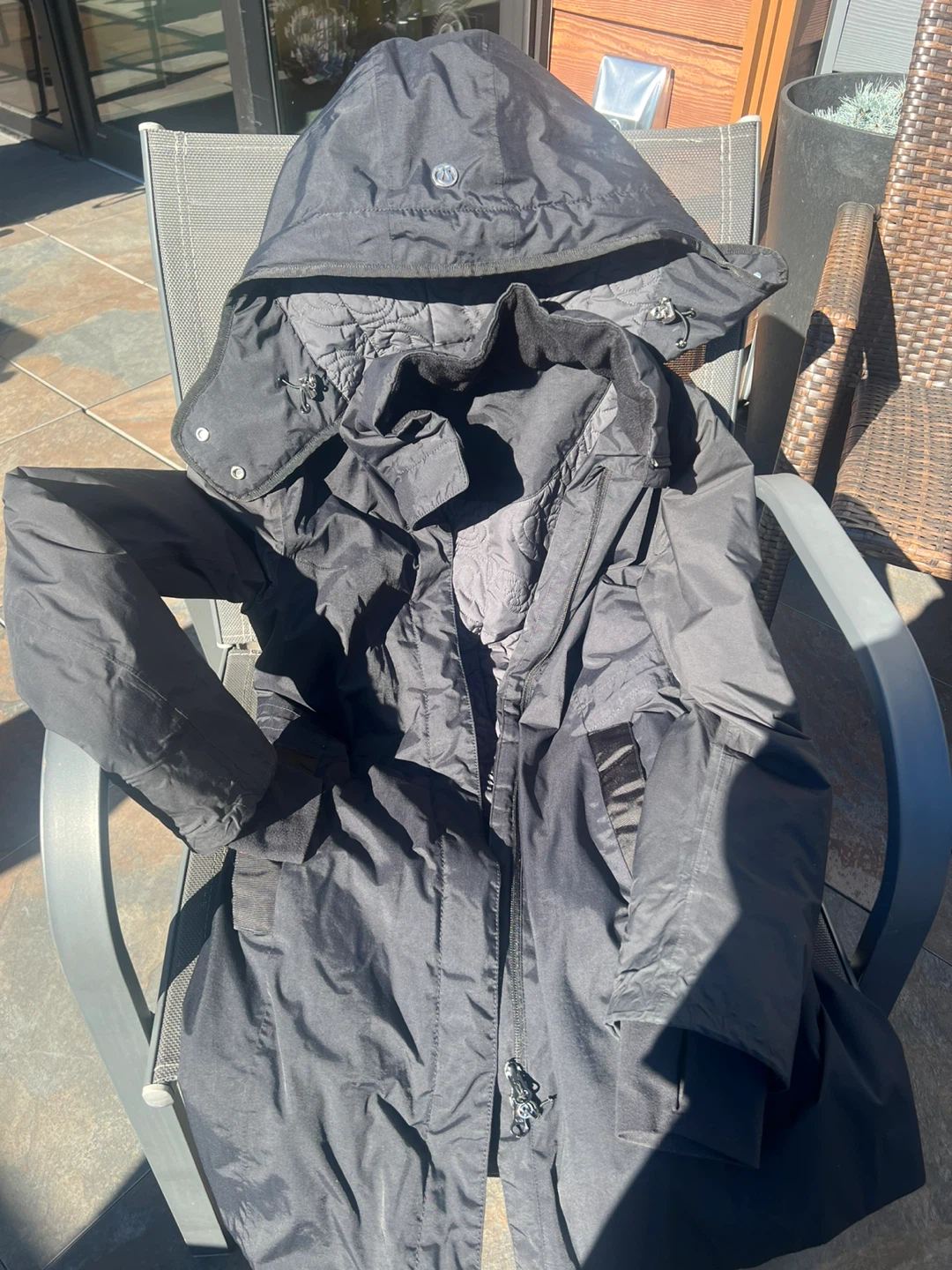 Lululemon Black Rain Jacket