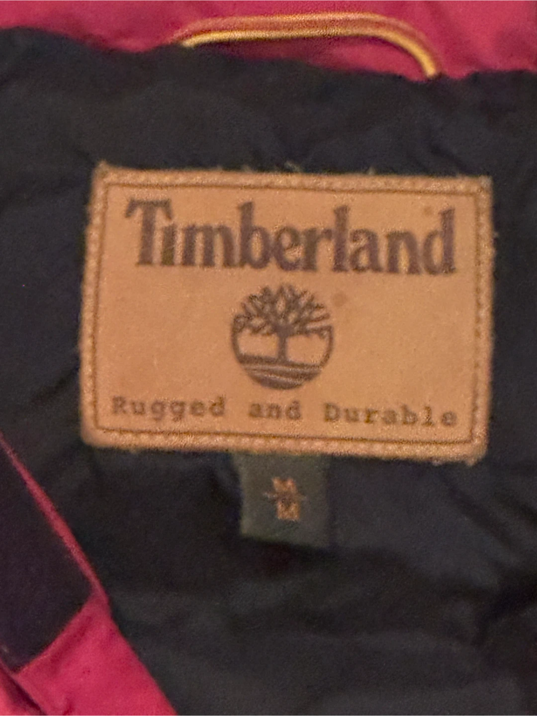 Timberland Red Puffer Vest - Size M - photo 5