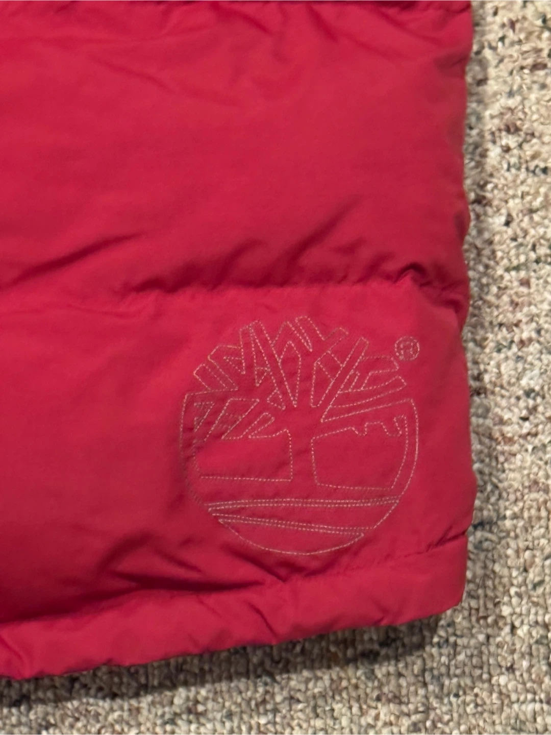 Timberland Red Puffer Vest - Size M - photo 3
