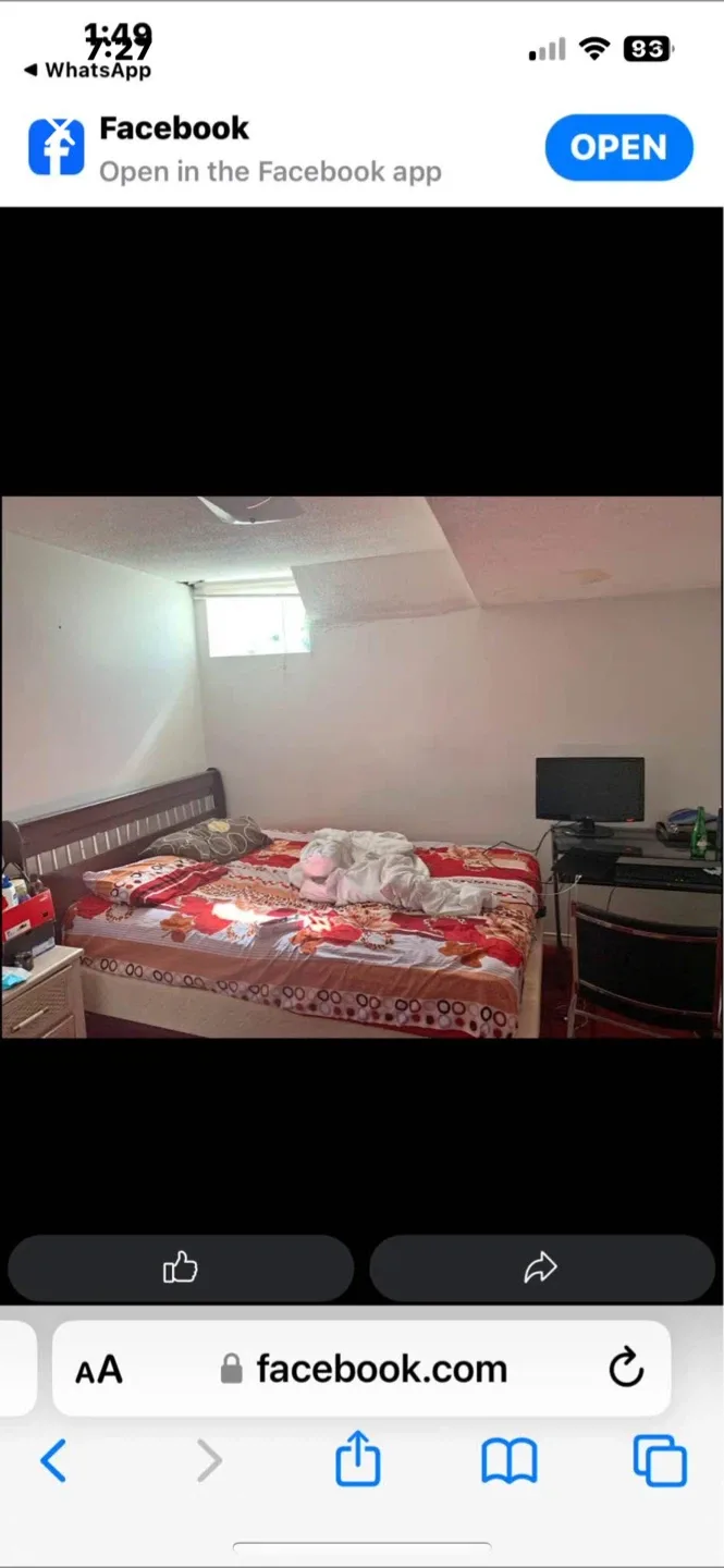 1 bedroom with private  washroom and one separate image indicator(2)